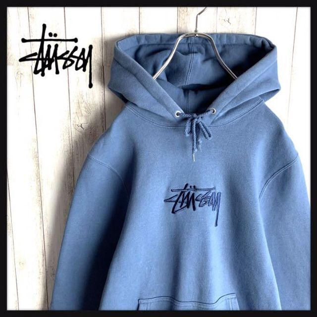 STUSSY - 【希少カラー】ステューシー☆センター刺繍 パーカー 入手 ...