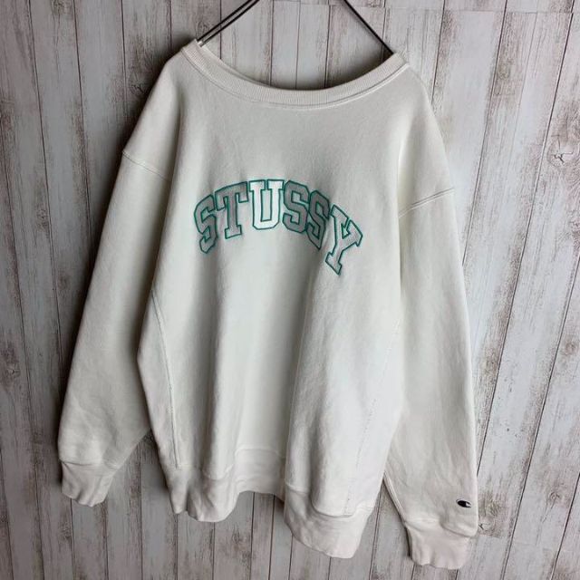 STUSSY - 【希少カラー】ステューシー☆センター刺繍 スウェット 裏 ...