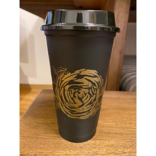 スターバックスコーヒー(Starbucks Coffee)のノア様専用 スターバックス リユーザブルカップ オールブラック ゴールド(タンブラー)