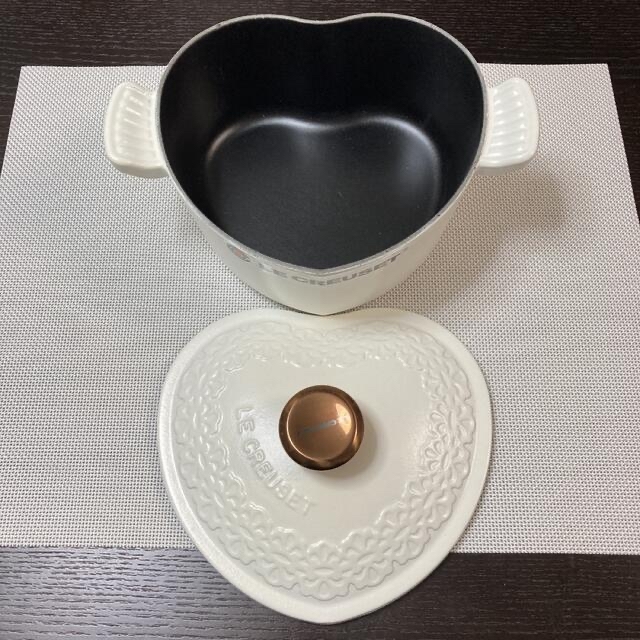 ルクルーゼ ル・クルーゼ ココットダムール レースレリーフ コットン