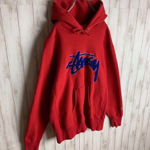 STUSSY - 【希少カラー】ステューシー☆センターロゴ パーカー