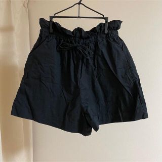 ダブルクローゼット(w closet)の【w closet】ショートパンツ（ブラック）(ショートパンツ)