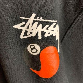 [海外限定] Stussy 8ボール フォントロゴパーカー ピンク