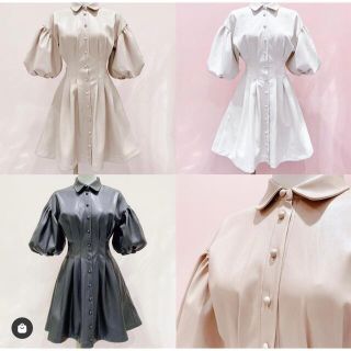 リルリリー【pain】レザータックミニドレス