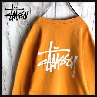 【人気Lサイズ】 STUSSY マウンテンロゴ バックプリント スウェット