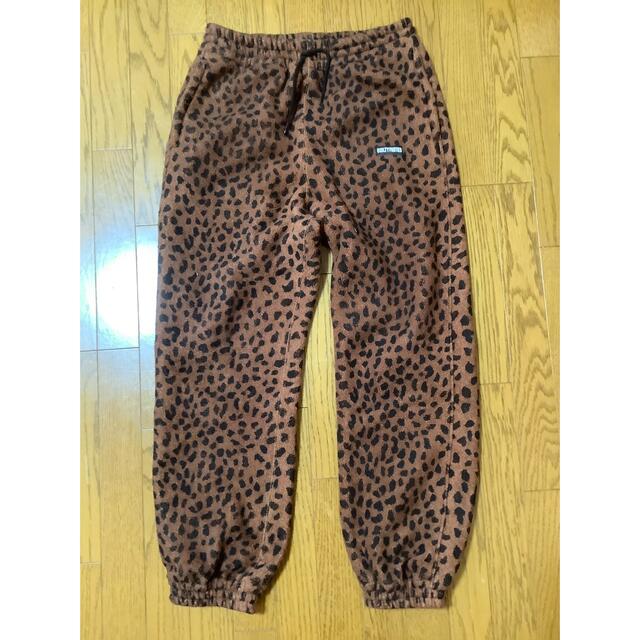 WACKO MARIA LEOPARD BOA FLEECE  PANTS