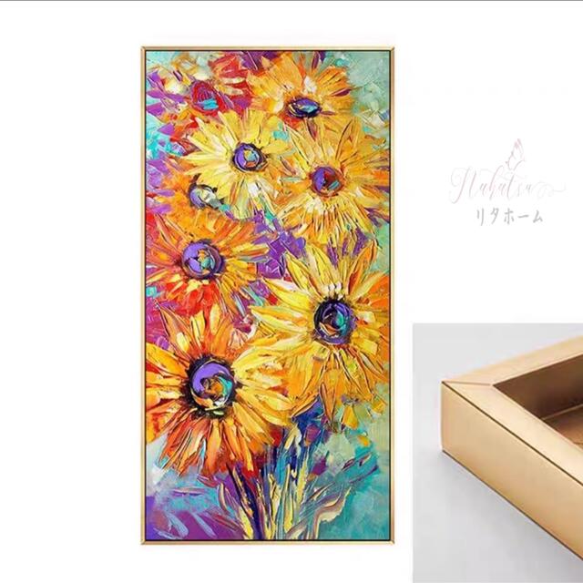 手作り油画 額つき 美術品 絵画インテリア壁飾り 油絵壁画 オーダー
