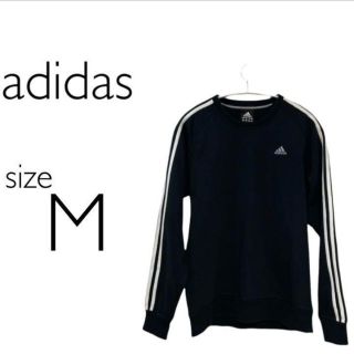 アディダス(adidas)のアディダス  スウェット Mサイズ ブラック ADIDAS CLIMALITE(トレーナー/スウェット)