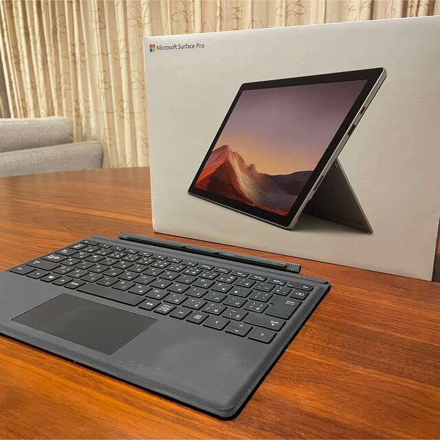 【送料無料キャンペーン?】 Microsoft - 128GB＋タイプカバー(ブラック) プラチナ 7 Pro Surface ノートPC