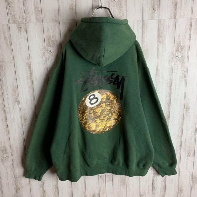 STUSSY - 【最高のくすみ】ステューシー☆バックプリント パーカー