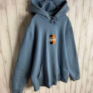 【希少カラー】ステューシー センター刺繍 パーカー 入手困難