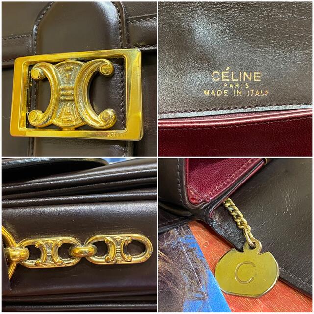 celine(セリーヌ)の激レア VINTAGE OLD CELINE クラシカル ショルダーバッグ レディースのバッグ(ショルダーバッグ)の商品写真