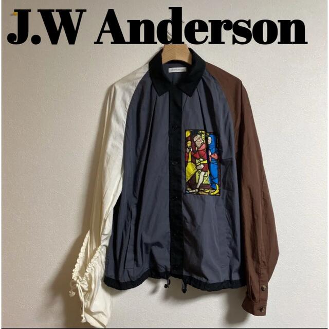 着画あり!! J.W Anderson アシンメトリー ステンドグラスシャツ