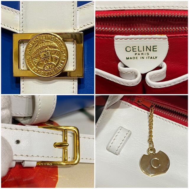 celine(セリーヌ)の激レア 超希少 VINTAGE OLD CELINE バイカラーショルダーバッグ レディースのバッグ(ショルダーバッグ)の商品写真