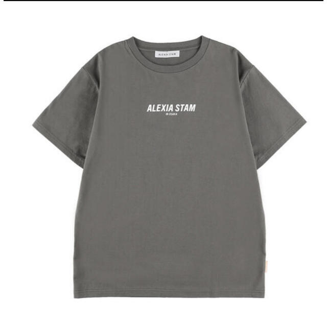 ALEXIA STAM(アリシアスタン)のFront Logo Tee Charcoal レディースのトップス(Tシャツ(半袖/袖なし))の商品写真