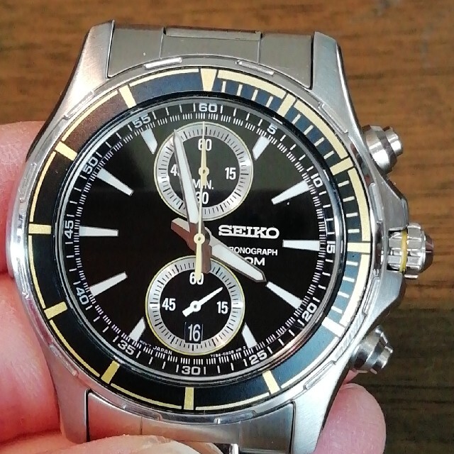 L3 超美品 セイコー クロノグラフ 稼働品 - 腕時計(アナログ)