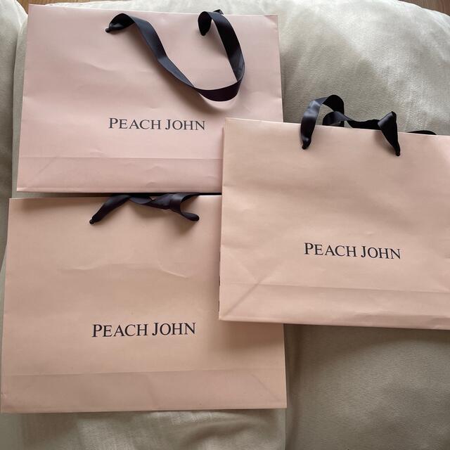 PEACH JOHN(ピーチジョン)のピーチジョン 紙袋　PJ peach john レディースのバッグ(ショップ袋)の商品写真
