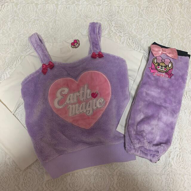 EARTHMAGIC(アースマジック)の⑦シルキーセット キッズ/ベビー/マタニティのキッズ服女の子用(90cm~)(ジャケット/上着)の商品写真