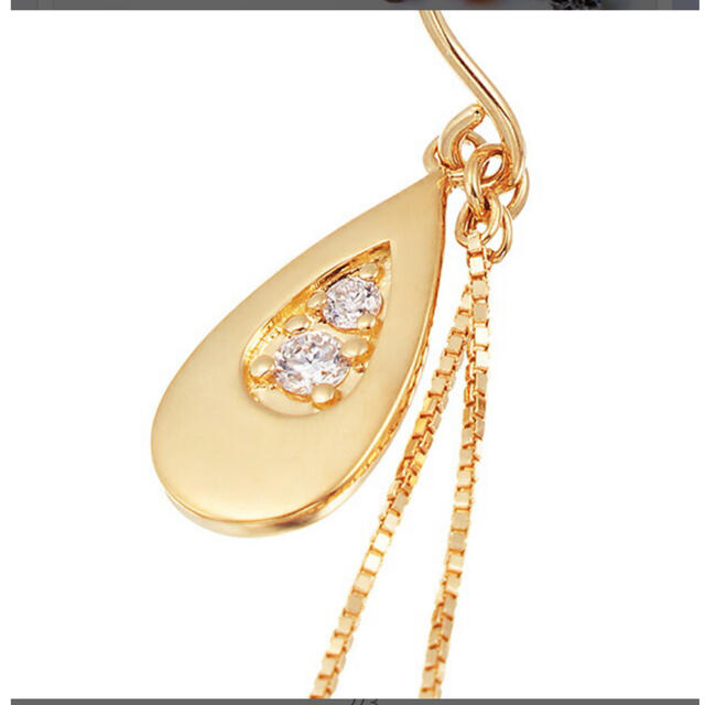 JEWELRY TSUTSUMI K18 ダイヤモンド ドロップ ピアス レイン - ピアス