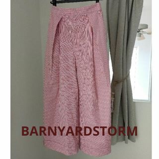 バンヤードストーム(BARNYARDSTORM)の【美品】BARNYARDSTORM バンヤードストーム ストライプ　ワイドパンツ(カジュアルパンツ)