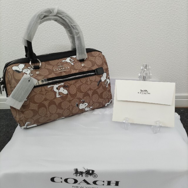 コーチ　COACH スヌーピー　コラボ　ミニボストンバッグ