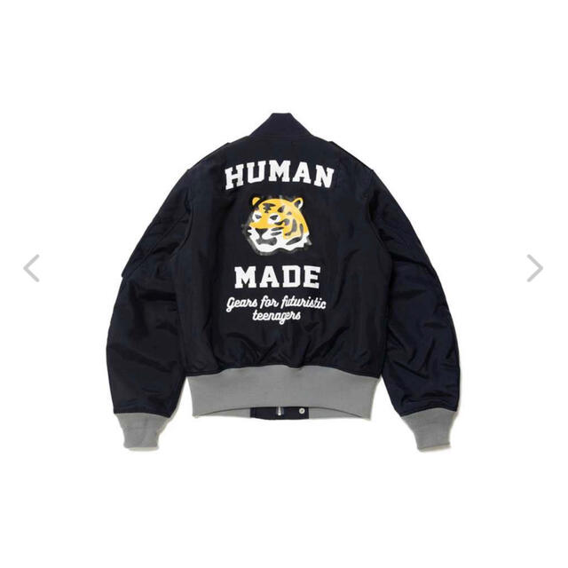 4年保証』 HUMAN MADE BOMBER JACKET NAVY 佐野玲於 ボンバー