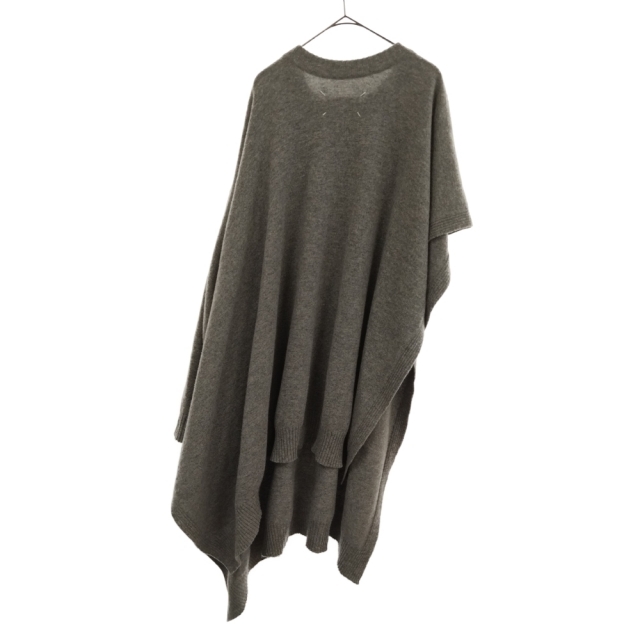 Martin Margiela マルタンマルジェラ 1 19AW CREWNECK WOOL PONCHO S51HA0945 S16888 クルーネック変形ウールポンチョ アシンメトリー