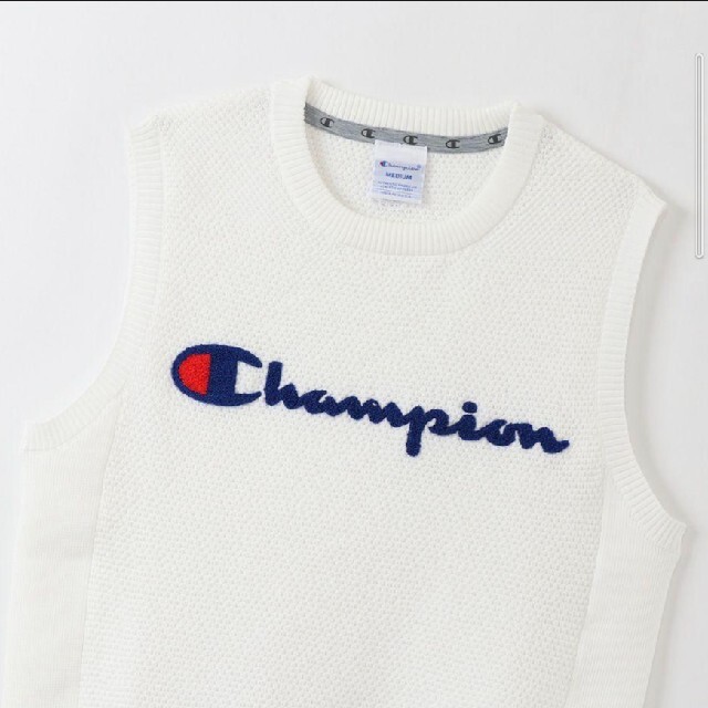 Champion(チャンピオン)の新品 希少 L champion golf USA ベスト プロ使用モデル 白 スポーツ/アウトドアのゴルフ(ウエア)の商品写真