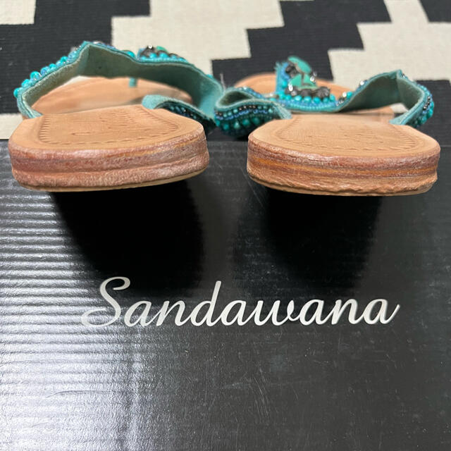 nano・universe(ナノユニバース)のSandawana ✼ サンダル ターコイズブルー 24cm レディースの靴/シューズ(サンダル)の商品写真
