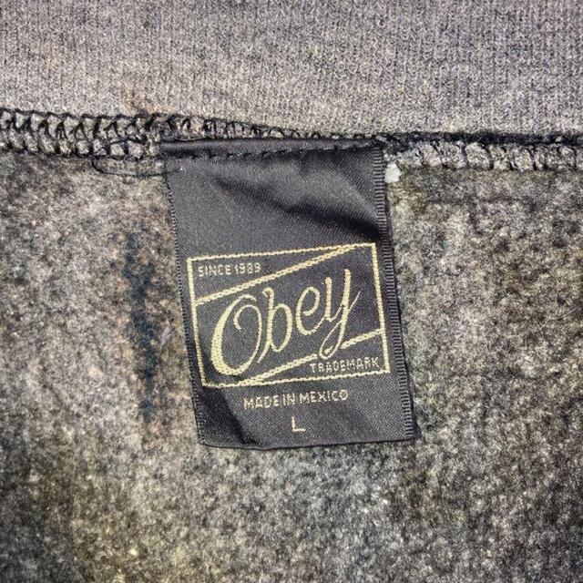 OBEY(オベイ)の専用2点】希少 90s オベイ タイダイ染めスウェット ビッグプリント 美品 メンズのトップス(スウェット)の商品写真