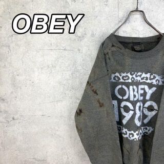 オベイ(OBEY)の専用2点】希少 90s オベイ タイダイ染めスウェット ビッグプリント 美品(スウェット)