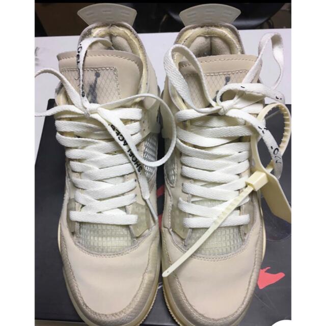 NIKE - ナイキ オフホワイト ジョーダン4 off-white aj4 エア NIKE - ナイキ オフホワイト ジョーダン4 off-white aj4 エア