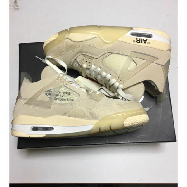 NIKE - ナイキ オフホワイト ジョーダン4 off-white aj4 エア NIKE - ナイキ オフホワイト ジョーダン4 off-white aj4 エア