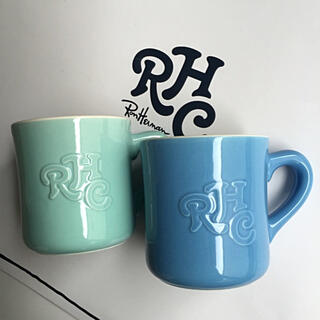 ロンハーマン(Ron Herman)のロンハーマン☆RHC☆マグカップ《Blue&lightGreen》2個セット(グラス/カップ)