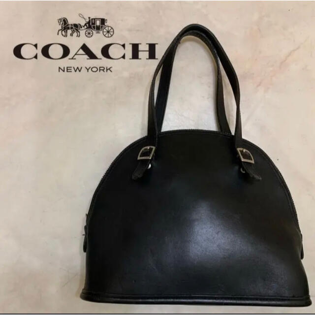 COACH - 極美品 オールドコーチ ハンドバッグ レザー ブラック