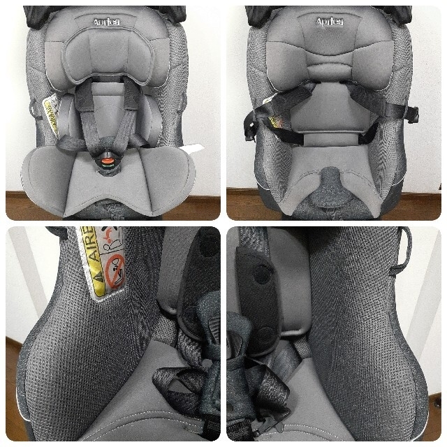 Aprica(アップリカ)の機能良　アップリカ　クルリラ プレミアム　プレミアムグレー　ISOFIX キッズ/ベビー/マタニティの外出/移動用品(自動車用チャイルドシート本体)の商品写真