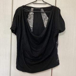 マウジー(moussy)のmoussy 半袖 Tシャツ レース ブラック(Tシャツ(半袖/袖なし))