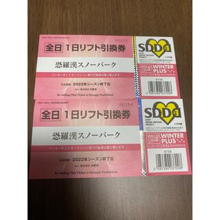 恐羅漢スノーパーク　リフト券　2枚セット(スキー場)