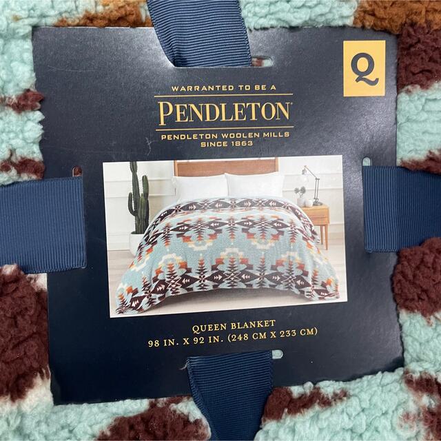 PENDLETON - ペンドルトン ブランケット クイーンサイズ ブルーの通販 ...
