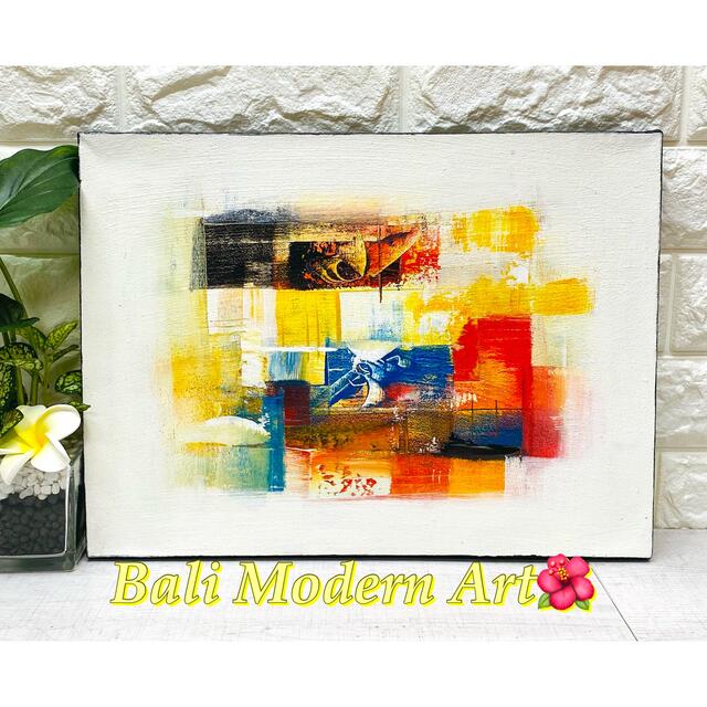 1017】✨バリ島絵画ハンドメイド抽象画アブストラクトの通販 by Bali