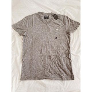 アバクロンビーアンドフィッチ(Abercrombie&Fitch)のアバクロ　定番  Tシャツ グレー vネック(Tシャツ/カットソー(半袖/袖なし))