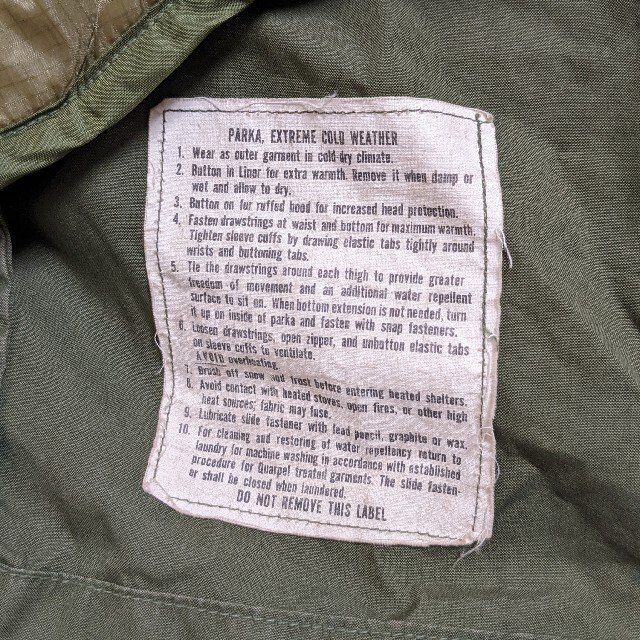 【美USED】米軍実物フルセット70S M-65 希少サイズS-R モッズコート メンズのジャケット/アウター(モッズコート)の商品写真
