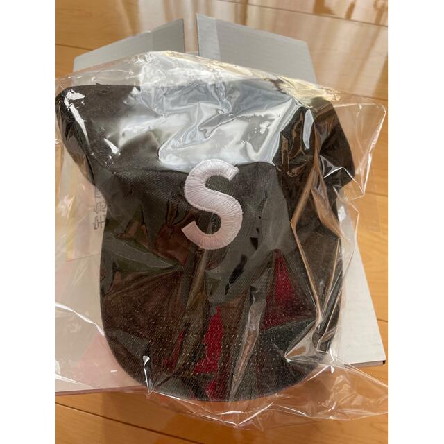 新品　Supreme Kevlar Denim S Logo 6-Panel 黒