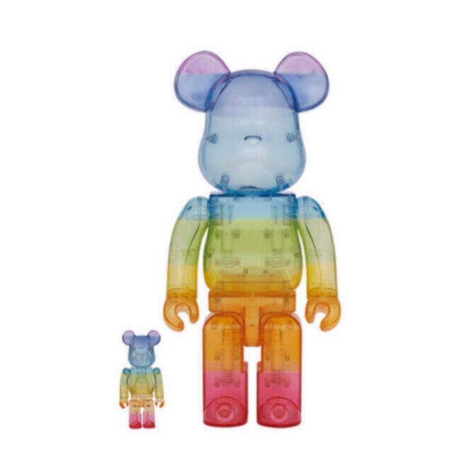 BE@RBRICK Dogs 100％ & 400％ ベアブリックレインボー素材