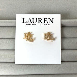 ラルフローレン(Ralph Lauren)の未使用　LAUREN RALPH LAUREN ラルフローレン ロゴピアス(ピアス)