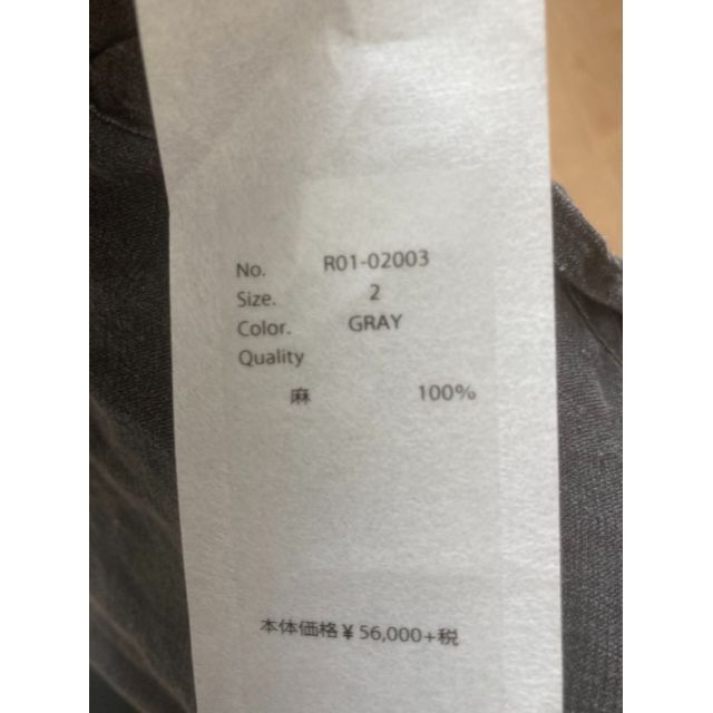 COMOLI(コモリ)のCOMOLI 20SS リネンWクロス プルオーバーシャツ grey 2 メンズのトップス(シャツ)の商品写真