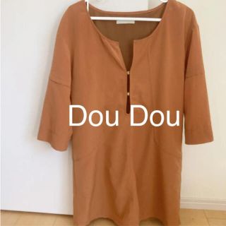 ドゥドゥ(DouDou)のキャメル　ミニワンピ　チュニック(ミニワンピース)