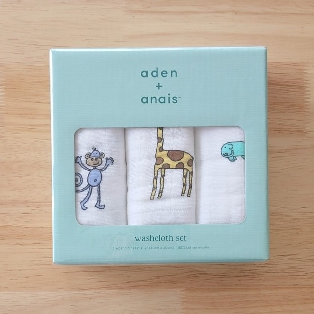 aden+anais(エイデンアンドアネイ)のaden+anais ☆ 新品・未使用/ウォッシュクロス３枚セット キッズ/ベビー/マタニティのキッズ/ベビー/マタニティ その他(その他)の商品写真