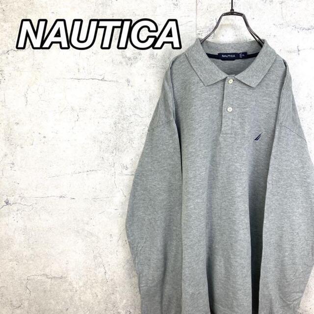 NAUTICA(ノーティカ)の希少 90s ノーティカ ポロシャツ 刺繍ロゴ ビッグシルエット 美品 メンズのトップス(ポロシャツ)の商品写真