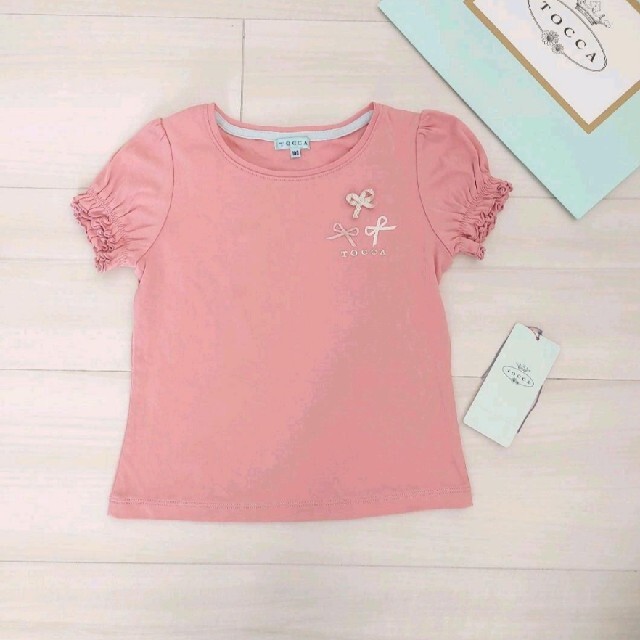 TOCCA(トッカ)の着用回数少　トッカ　TOCCA　Tシャツ　トップス　トッカリボン キッズ/ベビー/マタニティのキッズ服女の子用(90cm~)(Tシャツ/カットソー)の商品写真